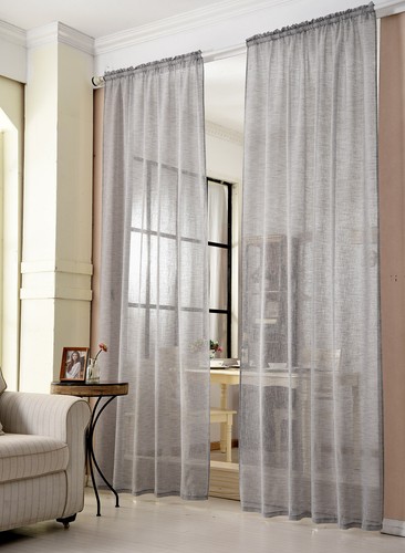 Gardine transparent mit