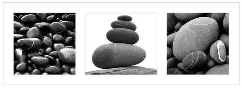 Steine stones triptych - steine,