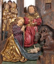 Geburt Christi Holz Relief