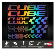 Cube aufkleber set hologram - cube,