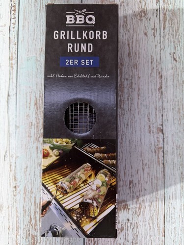 Bbq grillkorb rund 2er set - rund,
