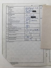 Rixe R 200 1953 Krad Papiere Pappbrief Kraftfahrzeugbrief Brief Fahrzeugbrief