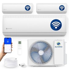 Multi Split Klimaanlage 3 Innengeräte Inverter Klimagerät WiFi Heizen bis -20°