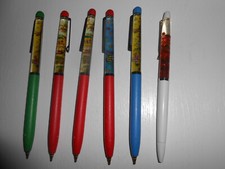 Janosch 5xFloaty KS aus Holz, 1x mit Bernsteinchen- Kugelschreiber aus Sammlung!