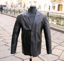 Herren lederjacke schwarz