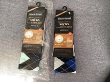 2 Paar Reitersocken Gr. 43-46 Buntkariert, Neu, noch nie getragen