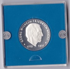 10 Mark 1981  Georg Wilh. Friedrich Hegel   pol. Platte  OVP  Aufl.  5.500