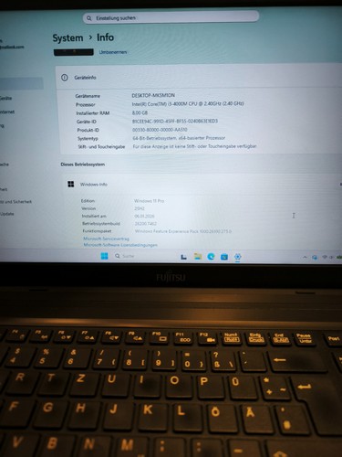 Notebook fujitsu siemens - siemens, a544/