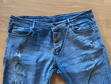 Coole DSQUARED2-Jeans, blau, used / destroyed look, Größe 54