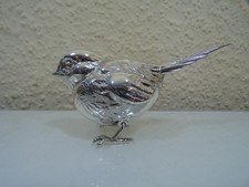 ALBO sehr schöne große Figur Vitrinenfigur Voglel Spatz in Echtsilber 925 neu (1