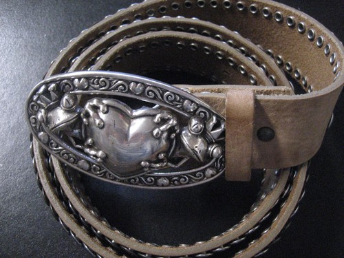 Umjubelt gürtel echtes - gürtel, leder