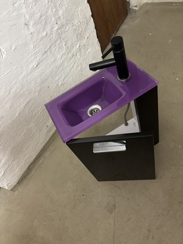Waschbecken glas lila - waschbecken,,