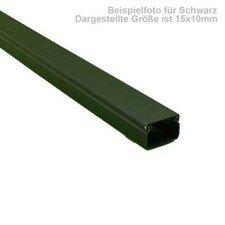 Kabelkanal Schwarz matt Aufputz Schrauben Elektromaterial 2 x 1m Kabel Kanal