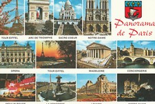 Postkarten - Postkarte - Frankreich - Paris - Panorama de Paris - unversandt -