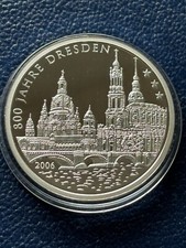 Medaille  *800 Jahre Dresden 2006   * - Ø 36 mm-versilb. PP-109