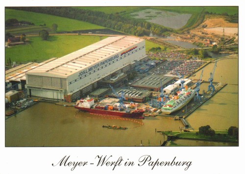 Papenburg meyer werft - ak, papenburg,