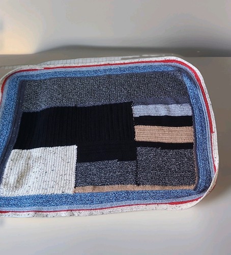 Decke gehäkelt 108x88 - gehäkelt,