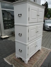 Biedermeier Schrank um 1850 in Antik weiß