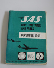 SAS Flugplan Dezember 1963