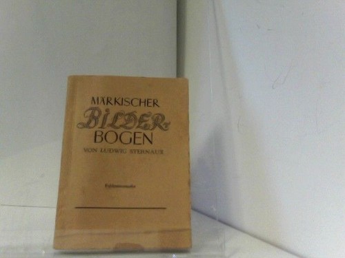 Märkischer bilderbogen - märkischer,