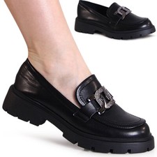 Damen Halbschuhe Plateau