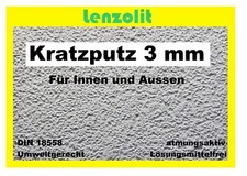 500 kg Kratzputz + Scheibenputz 3mm  Rauputz Edelputz Strukturputz Aussenputz