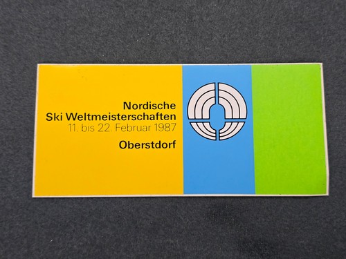 Ski 1987 oberstdorf - ski, wm