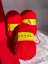 DDR Wolle rot MERKUR 350 g