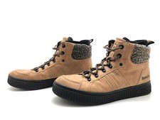 Bench Damen Stiefel Gr. 38 Stiefeletten Schnürboots Ankle Boots Komfort Beige