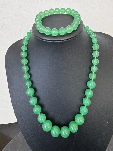 Jade verlauf kette 14mm - jade, 8-14mm