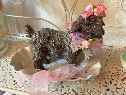 Deko figur glitzer schokoladen - figur,