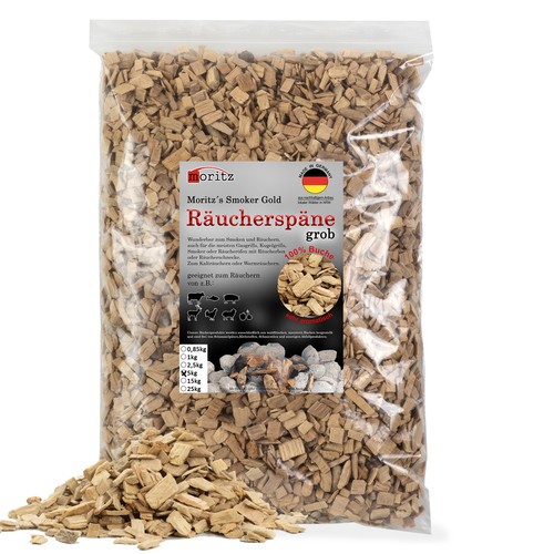 5kg räucherspäne buche grob - 5kg,