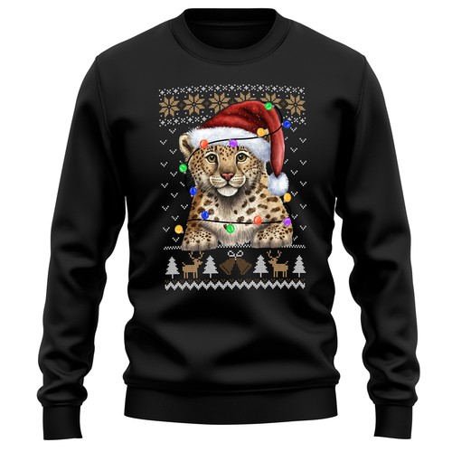 Weihnachtsmann leopard - weihnachtsmann,