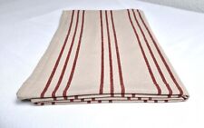 Tischdecke, Halbleinen, Landhausstil, Streifen 133x225cm, waschbar