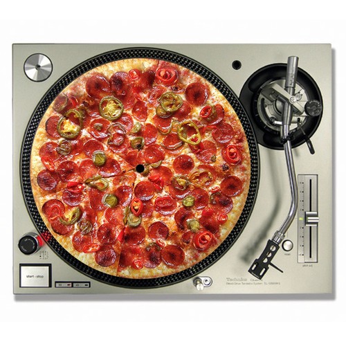 Pizza slipmats - dj,