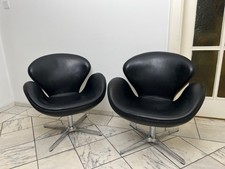 1 Ledersessel Arne Jacobsen