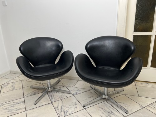 Ledersessel arne jacobsen - ledersessel,