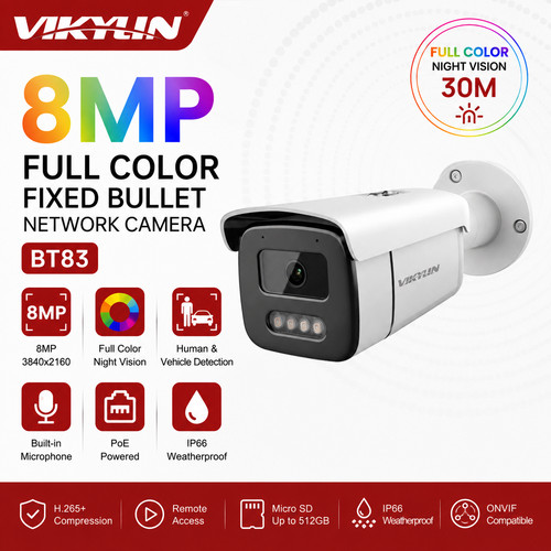 Vikylin 8mp fullcolor ip - 8mp,