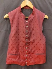 Maßgeschneiderte Weste 100% Seide Gr.S Stehkragen ImmerSchneidert Salzburg GG394