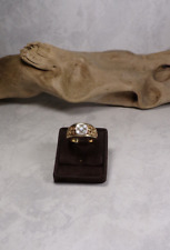 D33-67/ massiver Brillant Ring Herren 585 GG gesamt ca .0,20 ct. Gr. ca. 63