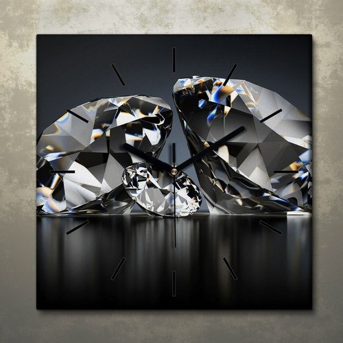 Wanduhr bürouhr leinwand bild - wanduhr,