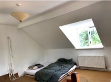 Vintage 80er 90er UK / Großbritannien Trichter Deckenleuchte aus Pergament