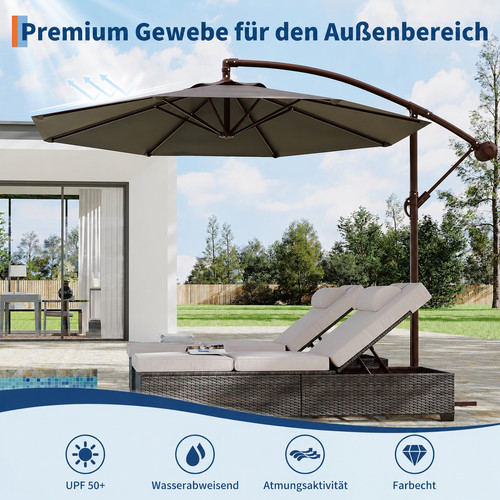 Sonnenschirm ampelschirm ø3m - sonnenschirm,