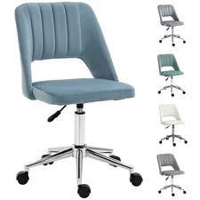 Bürostuhl Drehstuhl Jakobsmuschel-Form verstellbar Samtartiges Polyester