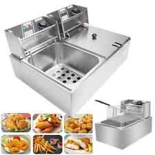 Öl-Friteuse Friteuse Edelstahl 10L/20L Profi Küche Kaltzonen Fritteuse Fritöse