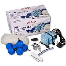 OSAGA LK 35 Set Kolbenkompressor - Teichbelüfter - Eisfreihalter Set 5-teilig