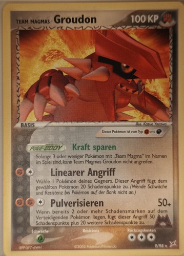Pokémon karte team magma - pokémon,