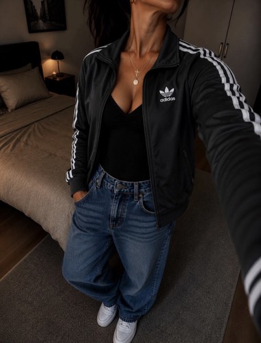 Adidas firebird jacke schwarz - jacke,