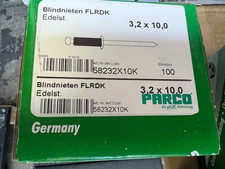 Blindnieten Edelstahl FLRDK 3,2x10,0mm 100Stück / Cont2Pal6K2