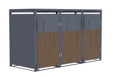 Mülltonnenbox anthrazit mit - mülltonnenbox,